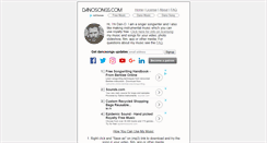 Desktop Screenshot of danosongs.com