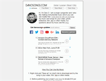 Tablet Screenshot of danosongs.com
